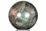 Polished Seftonite (Bloodstone/Heliotrope) Sphere - Africa #326835-1